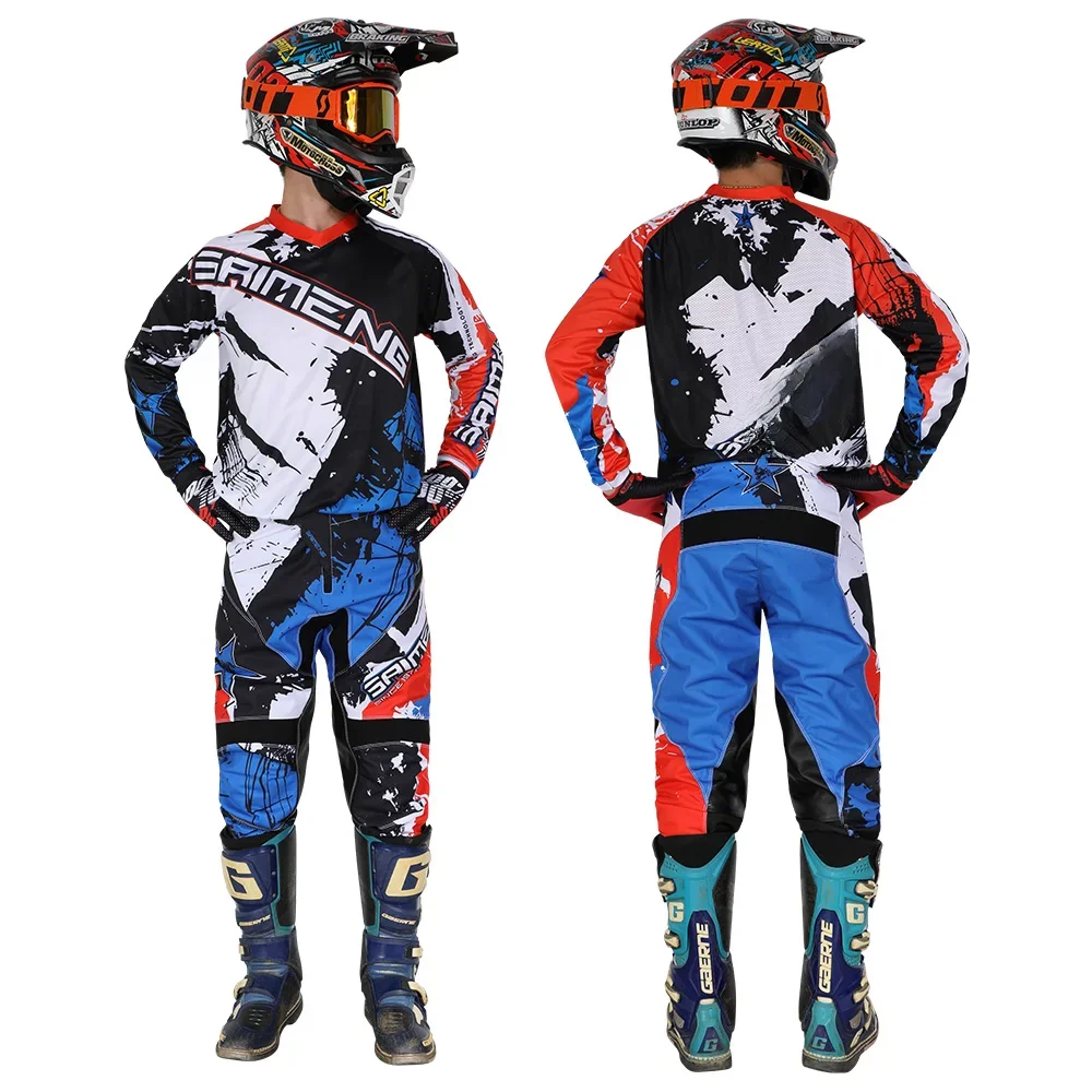 AliExpress NEW 2022 SAIMENG RACING enduro motocross gear set mx jersey pants motorbike clothing mtb carracing suit Off Road equipment