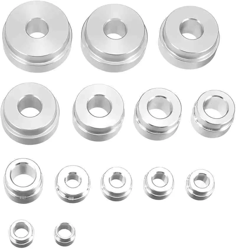 17-teiliges Hotel-Lager-Radlager-Buchsen-Montagewerkzeug-Set aus Aluminium zur Achsenmontage und Demontage – Detail 6
