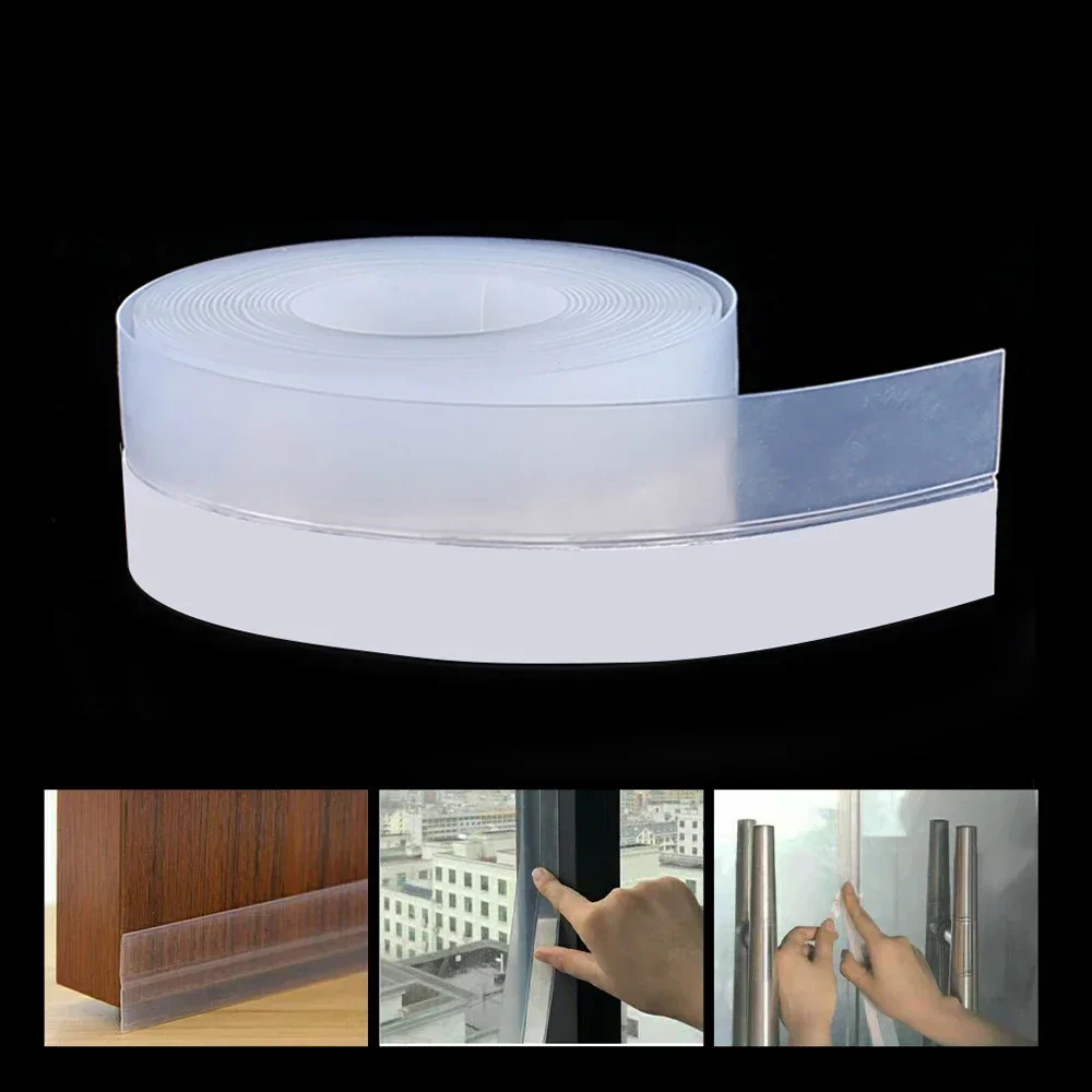 Silicone Door Draft Stopper, Window Seal Strip, Mantenha a casa quente, Isolamento de poeira e