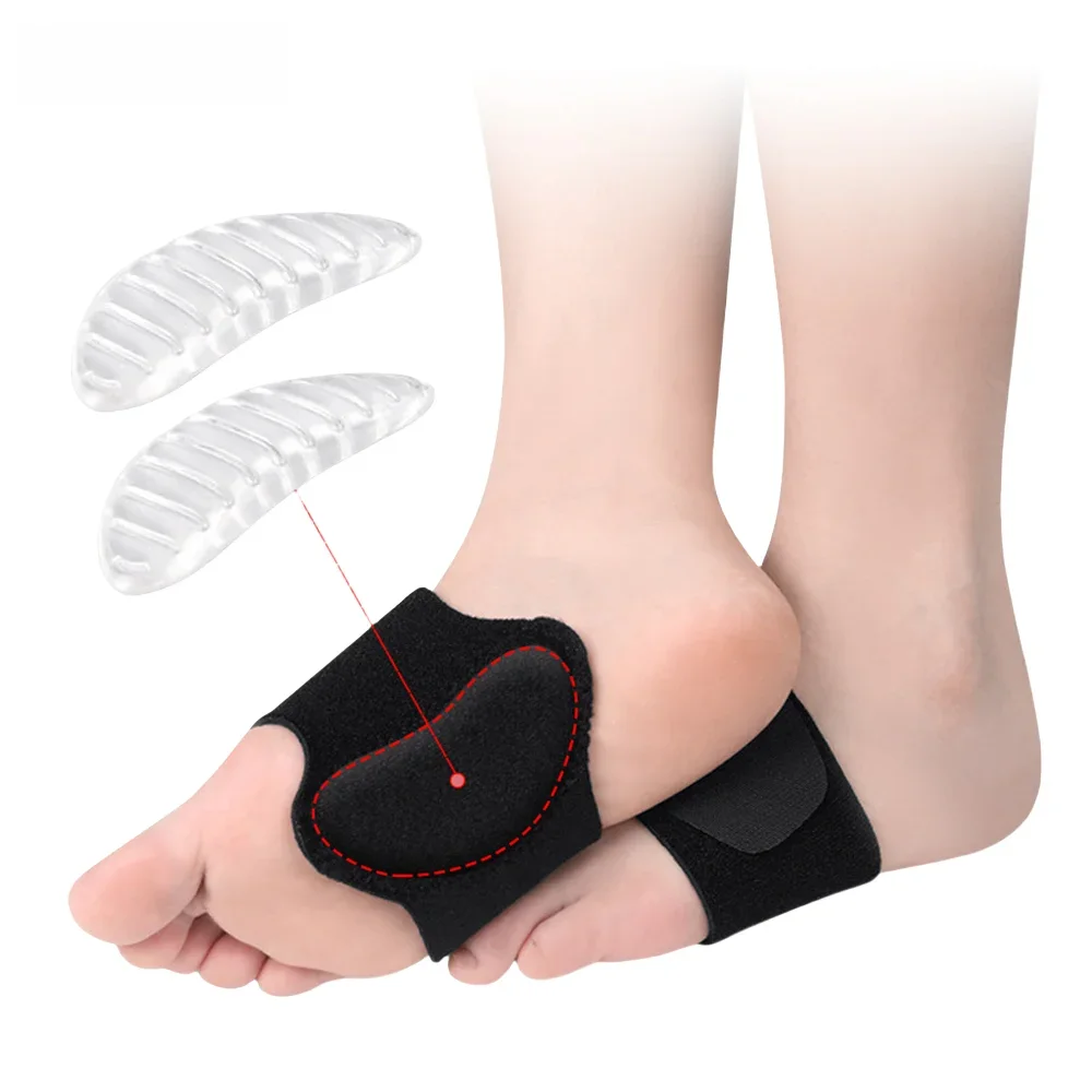 1 paire de semelles orthopédiques pour pieds plats, Support de voûte plantaire, pour chaussures hommes et femmes, semelles intérieures de sport Valgus, Inserts de chaussures, accessoires