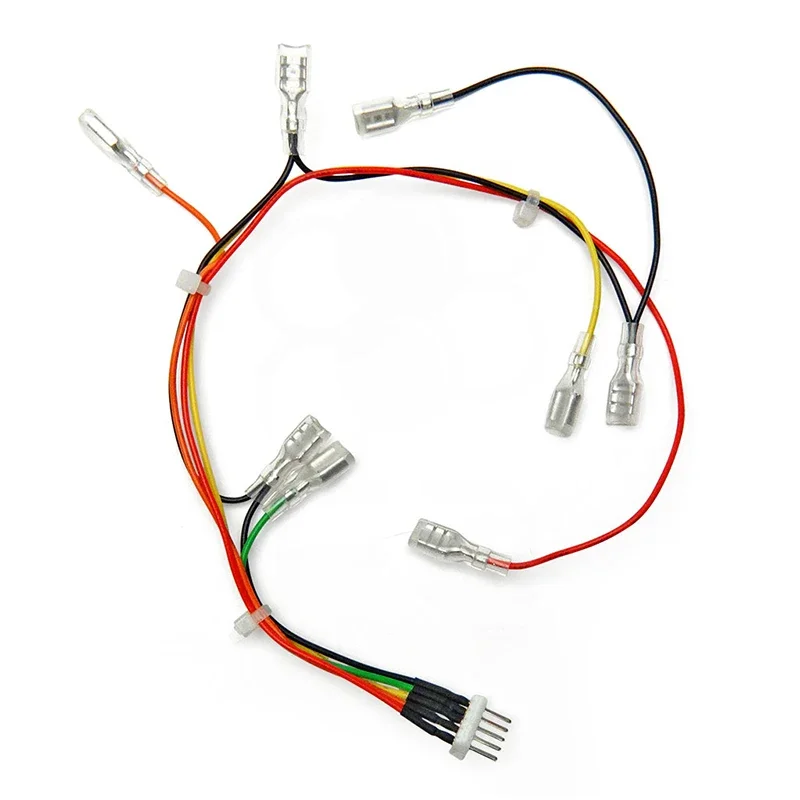 Arcade 4,8 mm (.187") Zaciski mikroprzełączników 2-pinowe 8-pinowe na 5-pinowe przewody wiązki przewodów do maszyn szafkowych Jamma MAME Bartop — zdjęcie 2