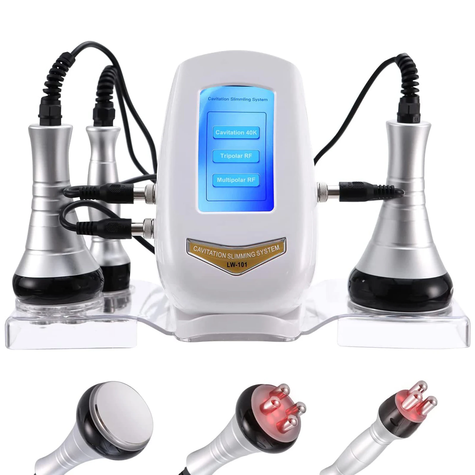 New 3in1 40K Cavitation Ultrasonic Weight Loss Anti-wrinkle Firming Skin Slimming Body Massage Shaping Beauty Instrument