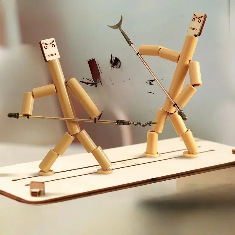 Jouets interactifs anti-stress de bureau Bamboo Man, jeux de bataille à deux joueurs, jouet de bricolage, jeux parent-enfant, jeu de société