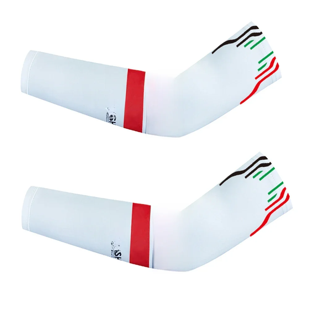 AliExpress White 2025 UAE Team Bike Sleeves Arm Warmers Men Women Running Quick Dry Ropa Ciclismo MTB Cycling Arm Cuffs Protection