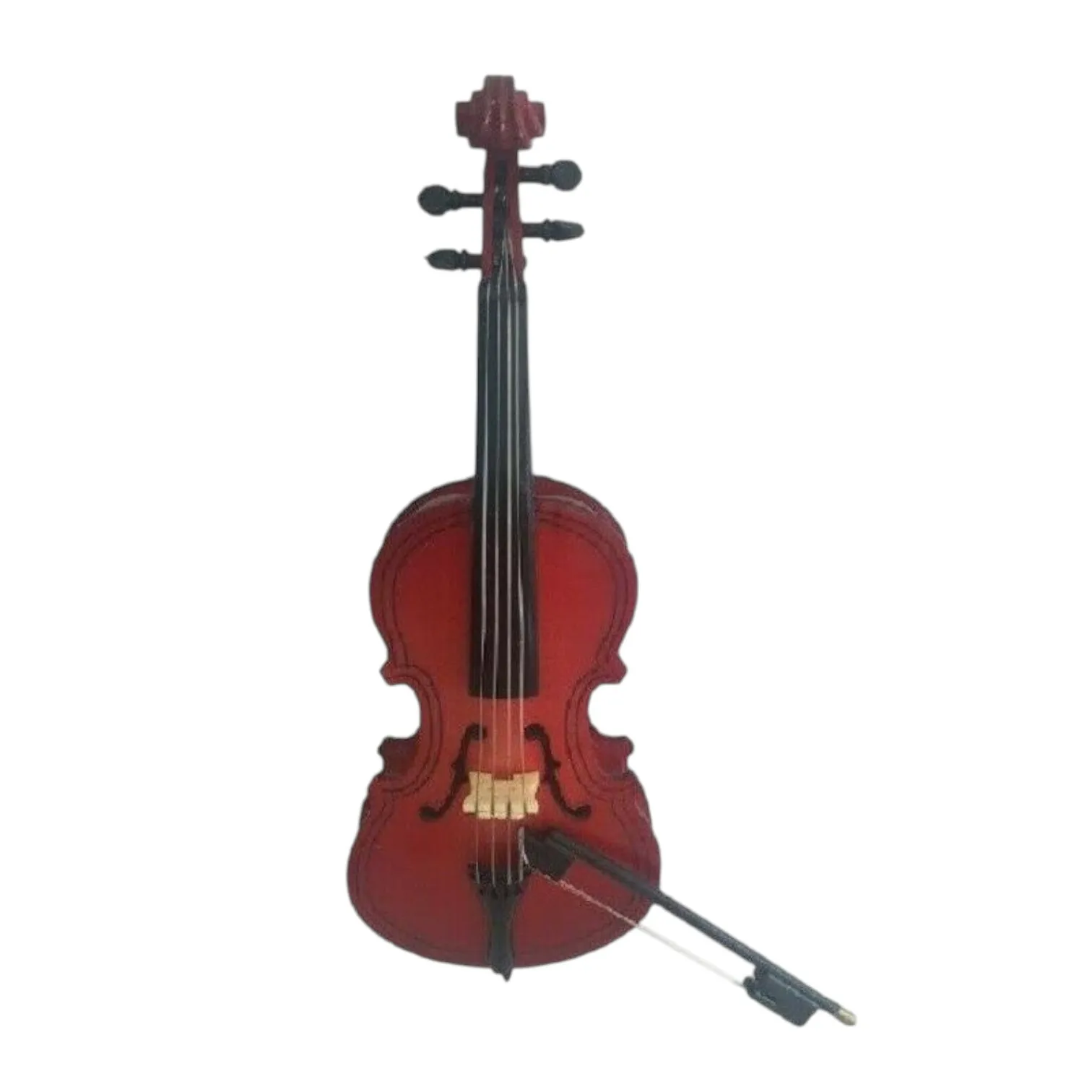 Salvat, Cello miniature A35, instrument à cordes, son profond et chaud, environ. 8 cm, Réplique parfaite avec finitions excellentes, Collection d'instruments de musique miniatures, Sans fascicule, l'emballage blister d'origine peut être froissé
