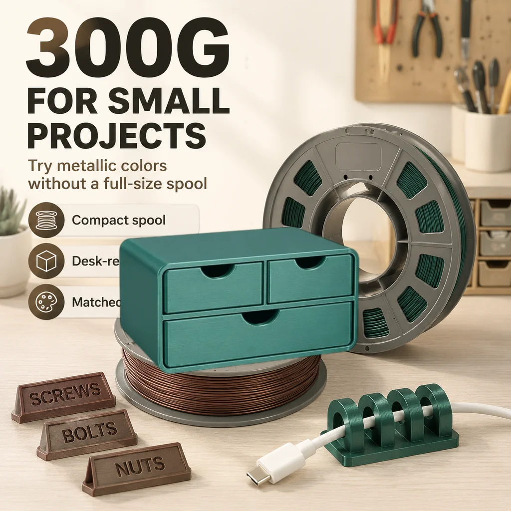 Petg Filament - Metaliczny filament PETG do drukarek 3D,