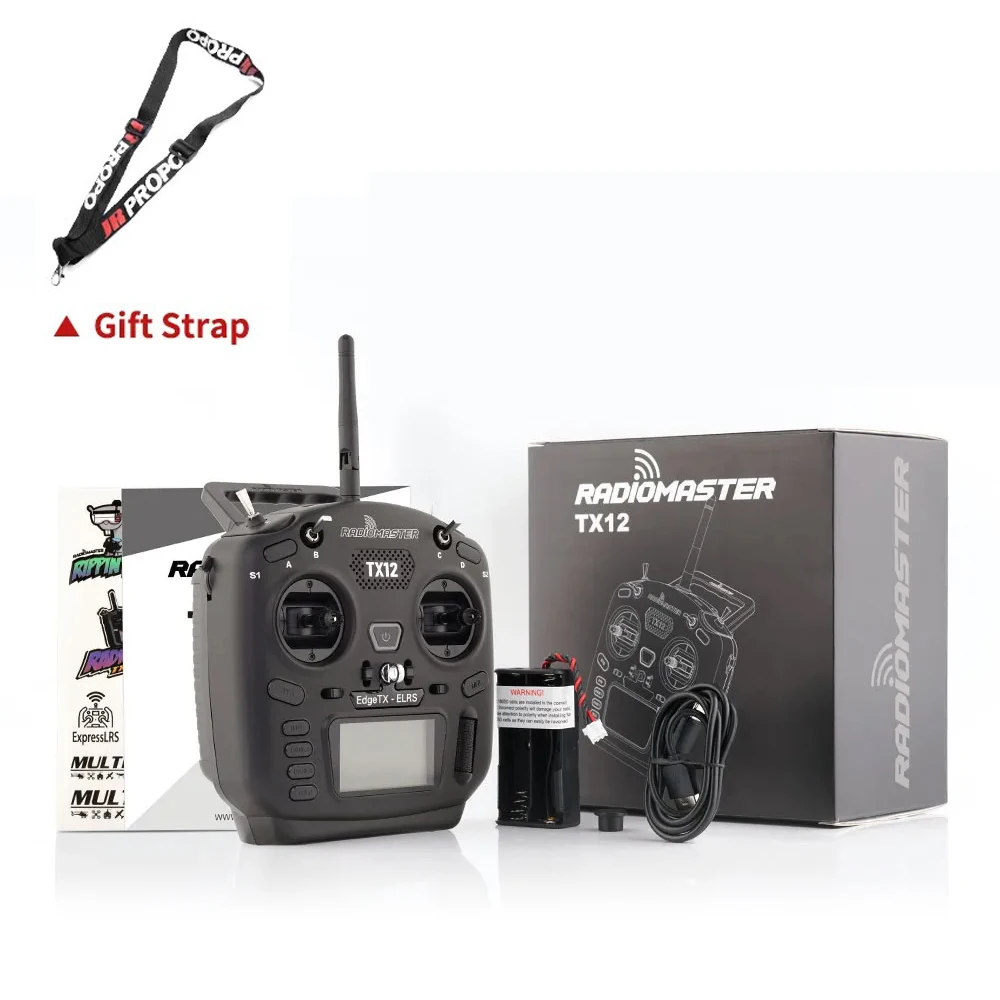 RadioMaster TX12 MKII ELRS EdgeTX OpenTX FCC LBT M2 16CH Hall Gimbals Multi-Module Compatible Radio Control Transmitter