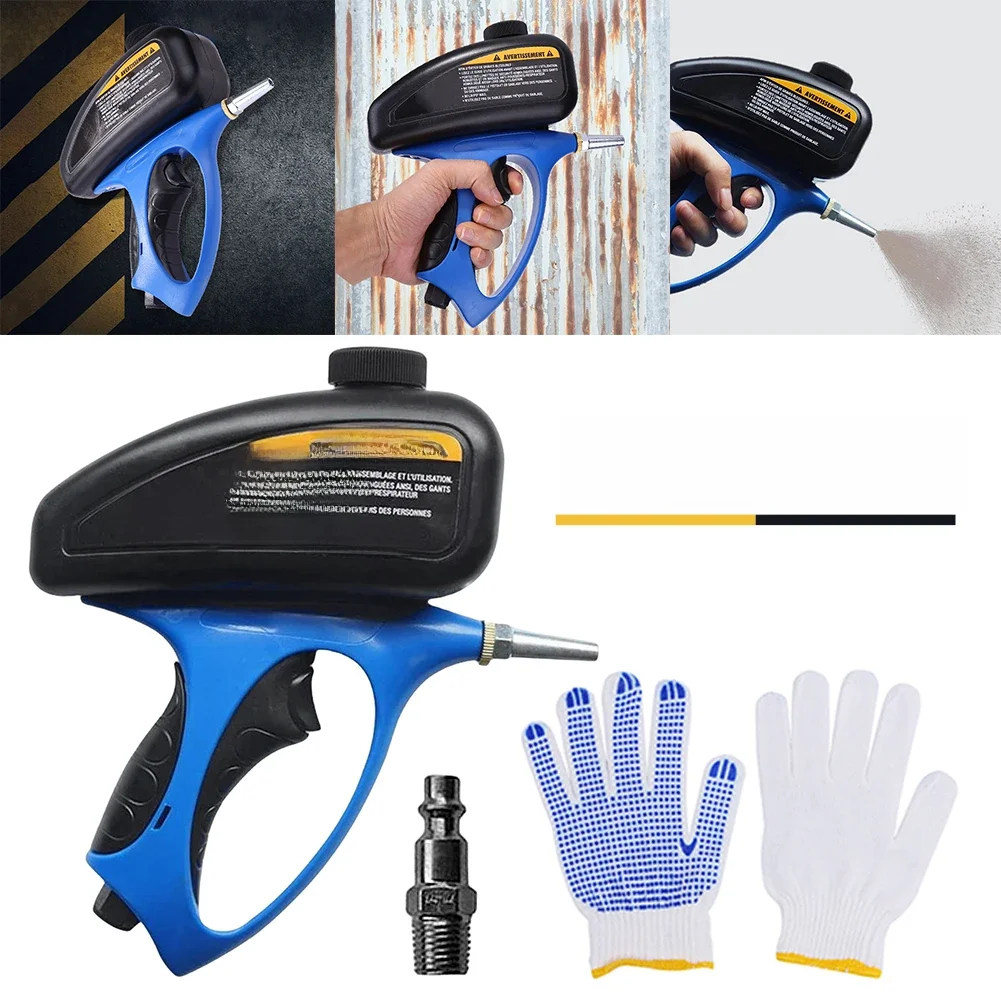 Machine de sablage pneumatique à débit réglable avec buse et gants, odorde sablage, 150 PSI