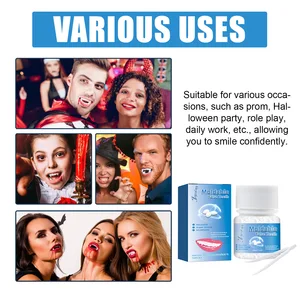Temporary Zahnset Kleberreparatur, Fälschungen, die zahnärztlich, feste Füllzähne, Halloween -Party -Make -up, Modifikation 10 Hauptverkaufs -Dentalprothese -Fixer - №2