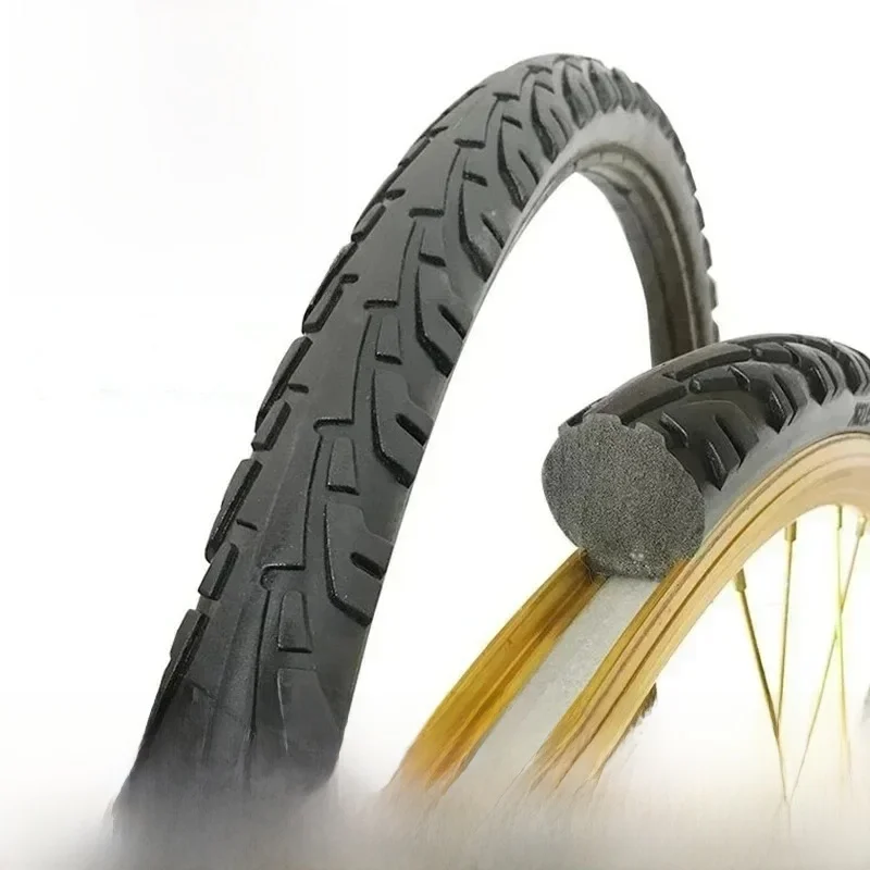 AliExpress Bicycle solid tire 20/24/26 inch x1.50/1.95/1 3/8 bicycle solid tires 26 inch mtb tire Anti Stab Riding MTB for road bike tyre