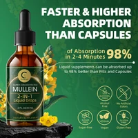 Mullein Leaf Extract Drops - Lung Cleanse - Powerful Mullein for Immune Support,Detox & Respiratory Support - Herbal Supplements 6