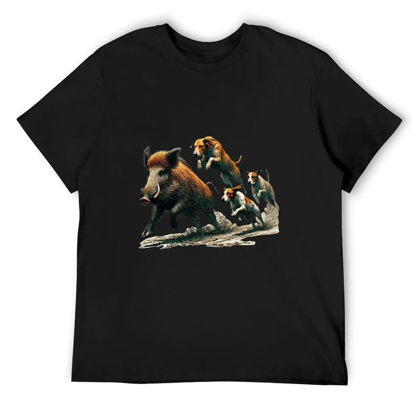 Retro Cartoon Marsh Mallard Duck Camo Bow Black Mens Tshirt Rural Lifestyle Loose Fit Short Sleeve Streetwear Shirt