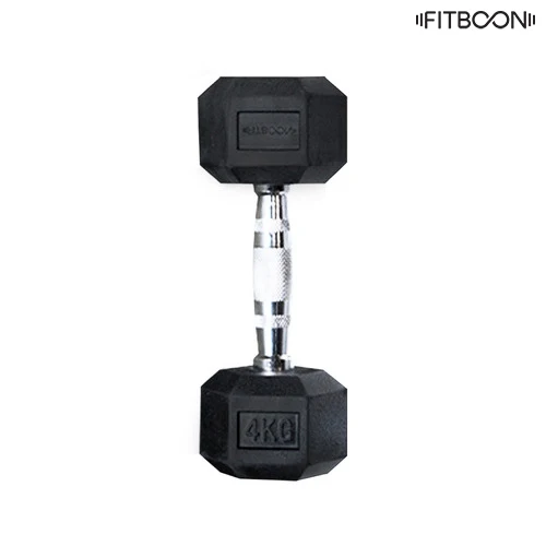 Fit Hexagonal Piping Dumbbell Dumbbell Barbbell Crossfit Fitness Fitness Power Training Equipment 4KG FB-DUM101