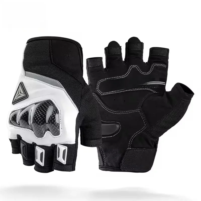 AliExpress NONE MOTOWOLF Half Finger Gloves For Bicycle Riding Gloves with Carbon Fiber Protection Motorbike Gloves