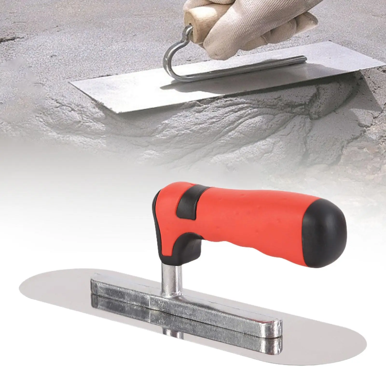 Stainless Steel Plastering Trowel for Drywall Plastering Construction Cement Tiling Scraping Concrete Flat Finishing Trowel