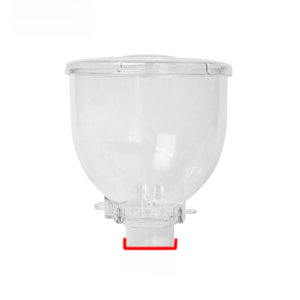 Moedor de café parte funil plástico transparente com prevenção de salto e função de bloqueio 250g