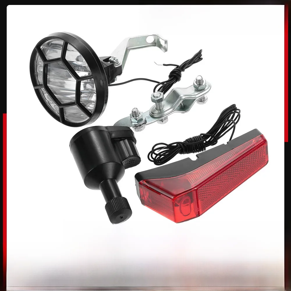 AliExpress Bicycle Lights Set Kit Bike Safety Front Headlight Taillight Rear light Dynamo