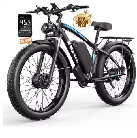 Bicicleta elétrica para adultos, pronta para envio, motores de pico duplo de 5000W