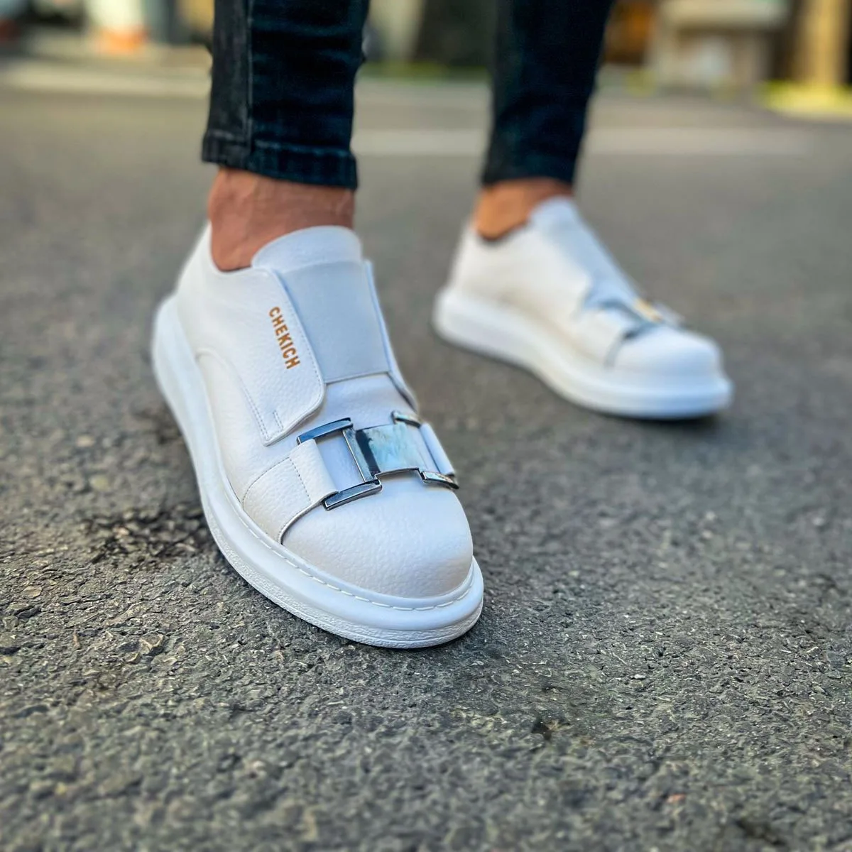 

CHEKICH Original Brand White 2024 Men's Sports Shoes High-soled Sports, Suitable for Daily Use Good Quality Sneakers CH297