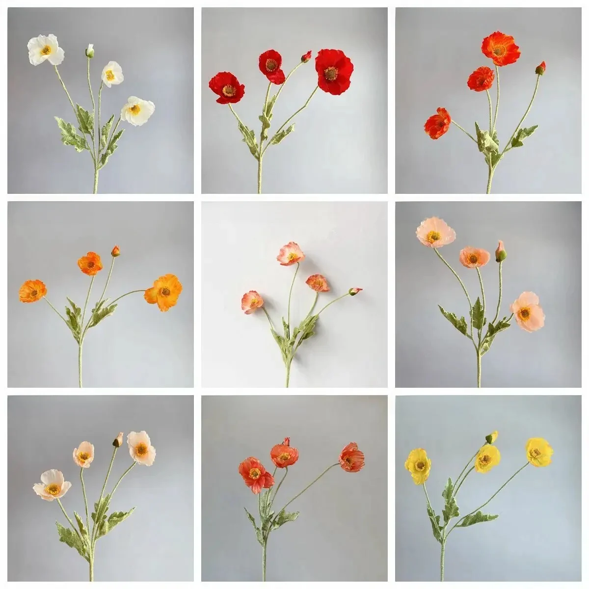 InjFlowers-Fleurs Artificielles à Longue Tige, Décoration de Bouquet de Patients de Mariage, Table de Jardin Réchauffante, ixDIY, 007