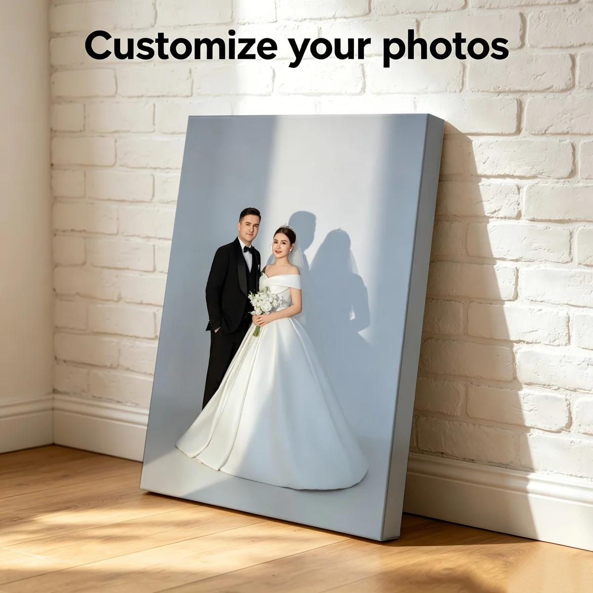 Customizable 2D posters and modern decorative prints—perfect for weddings, anniversaries, birthdays, and family portrait gifts.