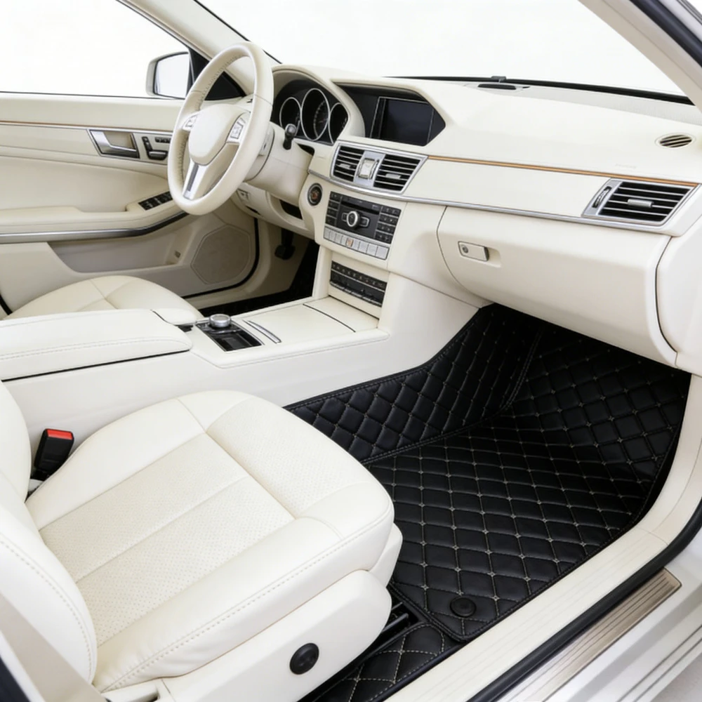Tiefenfaltige TPE-Autofußmatten für BMW 7er Serie E32 E38 E65 G11 F01 1986–2026 5-Sitzer LHD/RHD Wasserdicht Rutschfest Auto-Liner