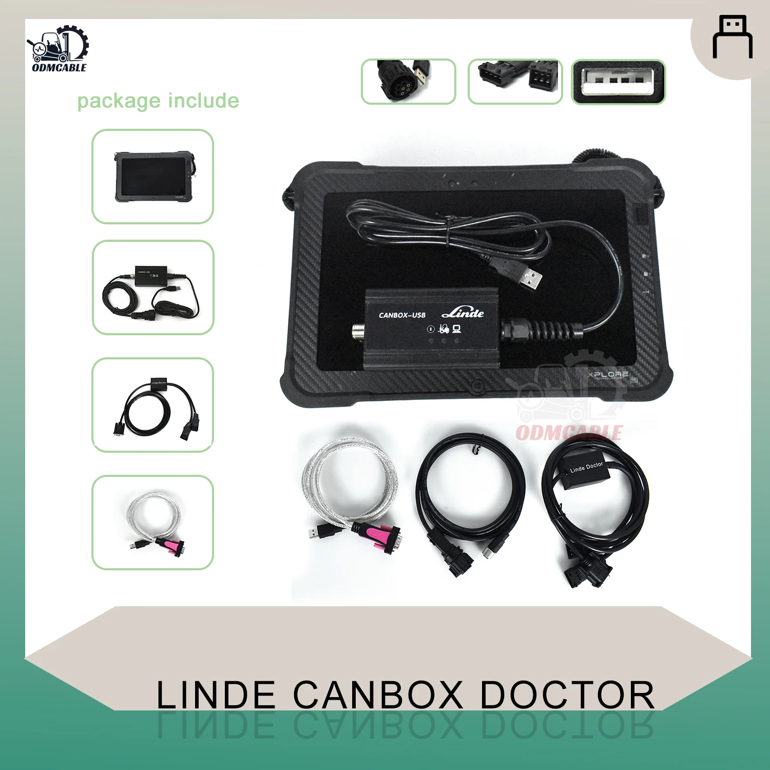 Auto Forklift Linde Canbox Doctor Linde Pathfinder Software Linde Lsg Linde Forklift Truck Diagnostic Tools With Xplore Tablet