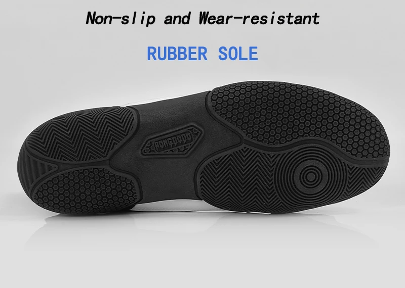 Fitness-Boxschuhe für Herren, Ringerschuhe, atmungsaktive, rutschfeste Sohle, knöchelhohe Schuhe für Sanda-Kampftraining. – Detail 6