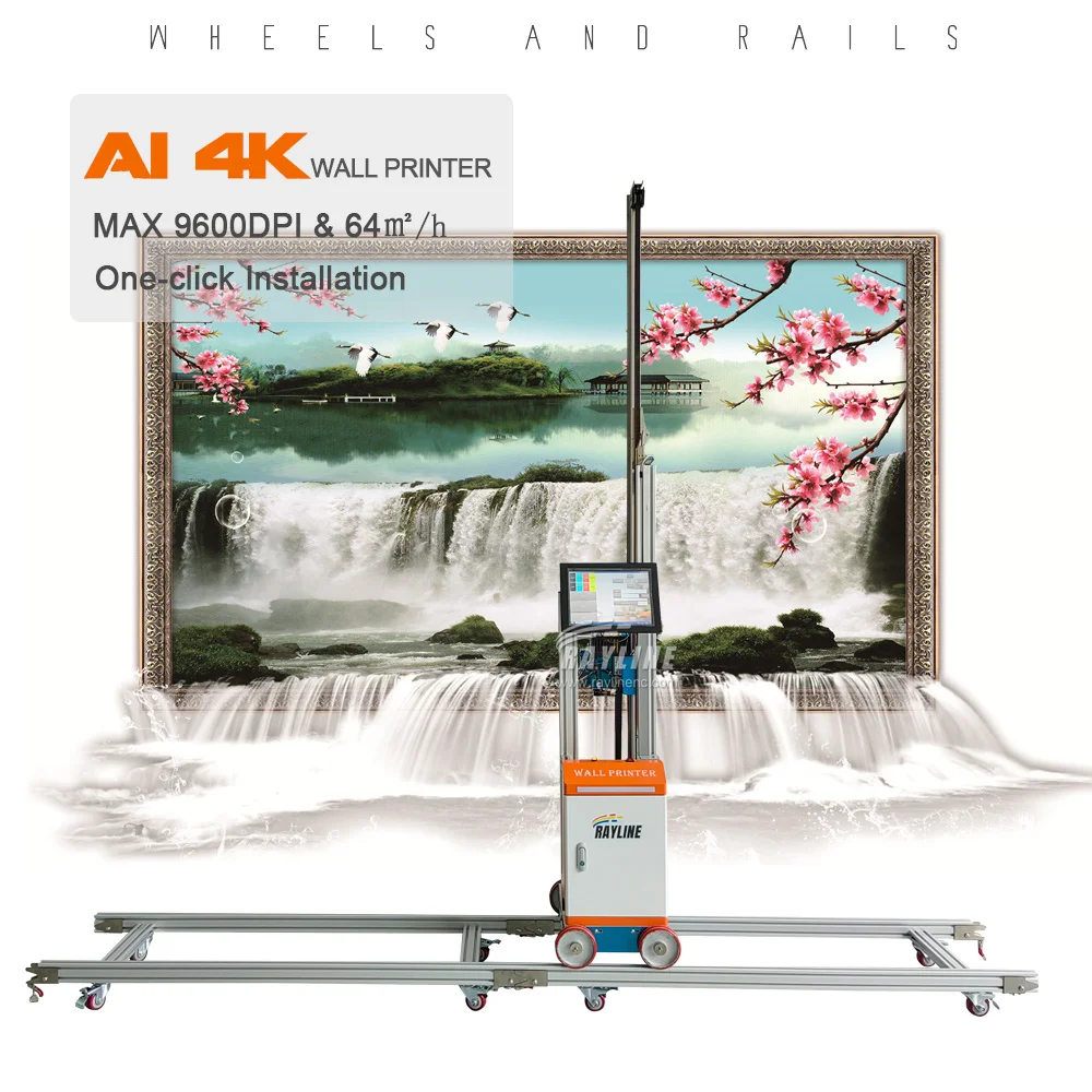 سعر الجملة 3D AI طابعة نافثة للحبر جدار عمودي صورة كبيرة آلة طلاء الجدران