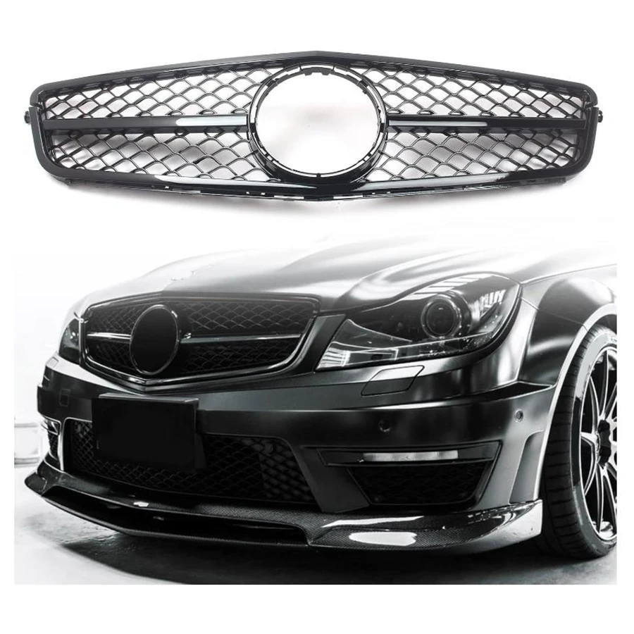 

FOR 2007-2014 Mercedes-Benz W204 C-CLASS BLACK Car Grille
