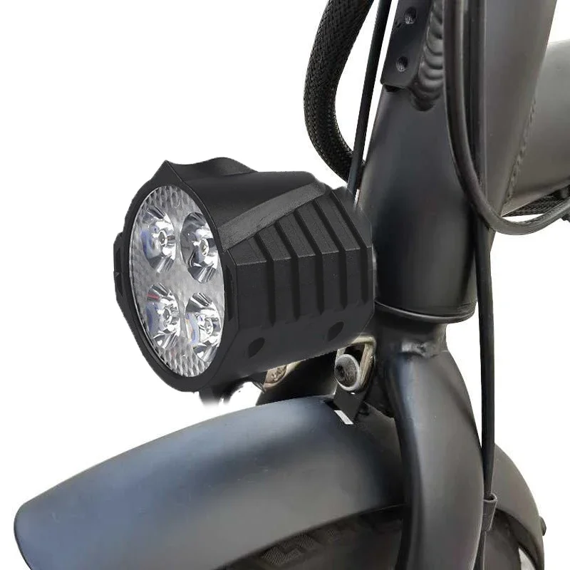 AliExpress NEW E-Bike 12V 24V 36V 48V 60V 72V Electric Bicycle Light with Horn Waterproof IPX4 Headlight Horn