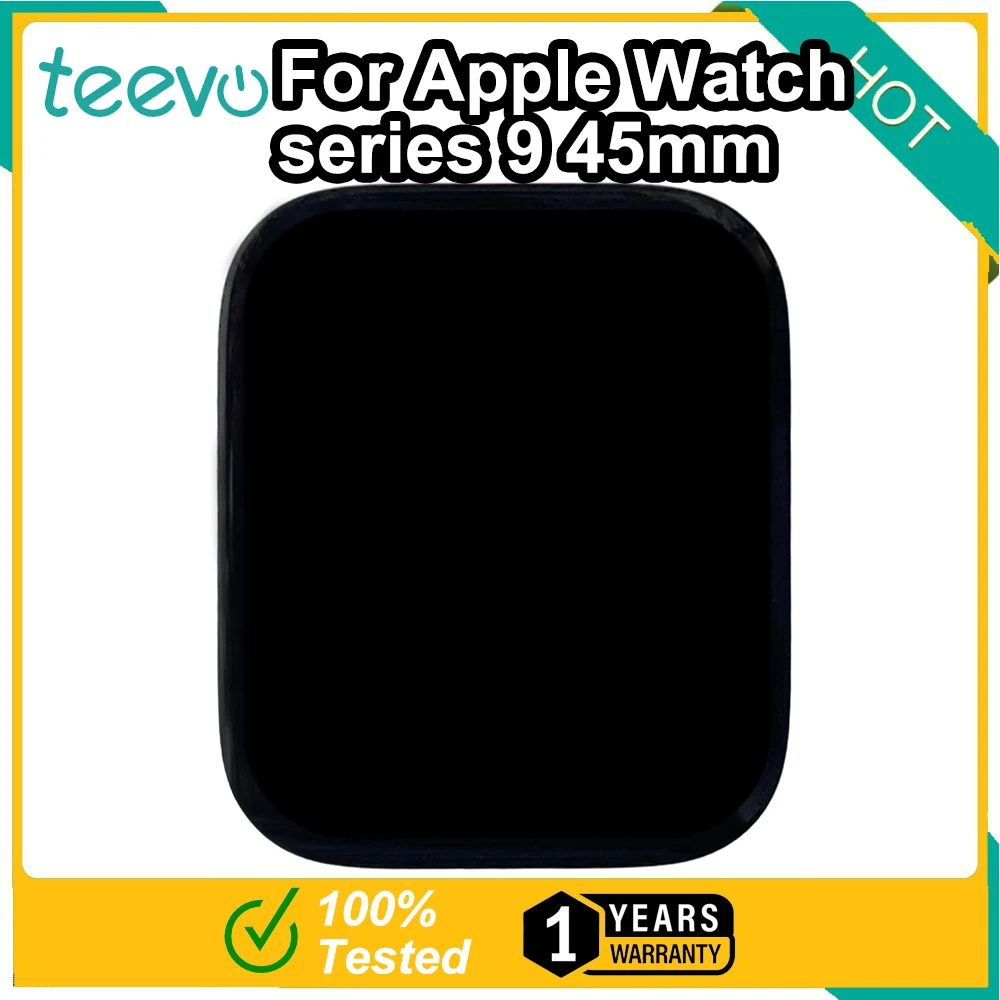 Imagem -02 - Teevo-lcd Touch Screen Digitizer Assembly Preto Apto para Apple Ver Series 41 mm 45 mm