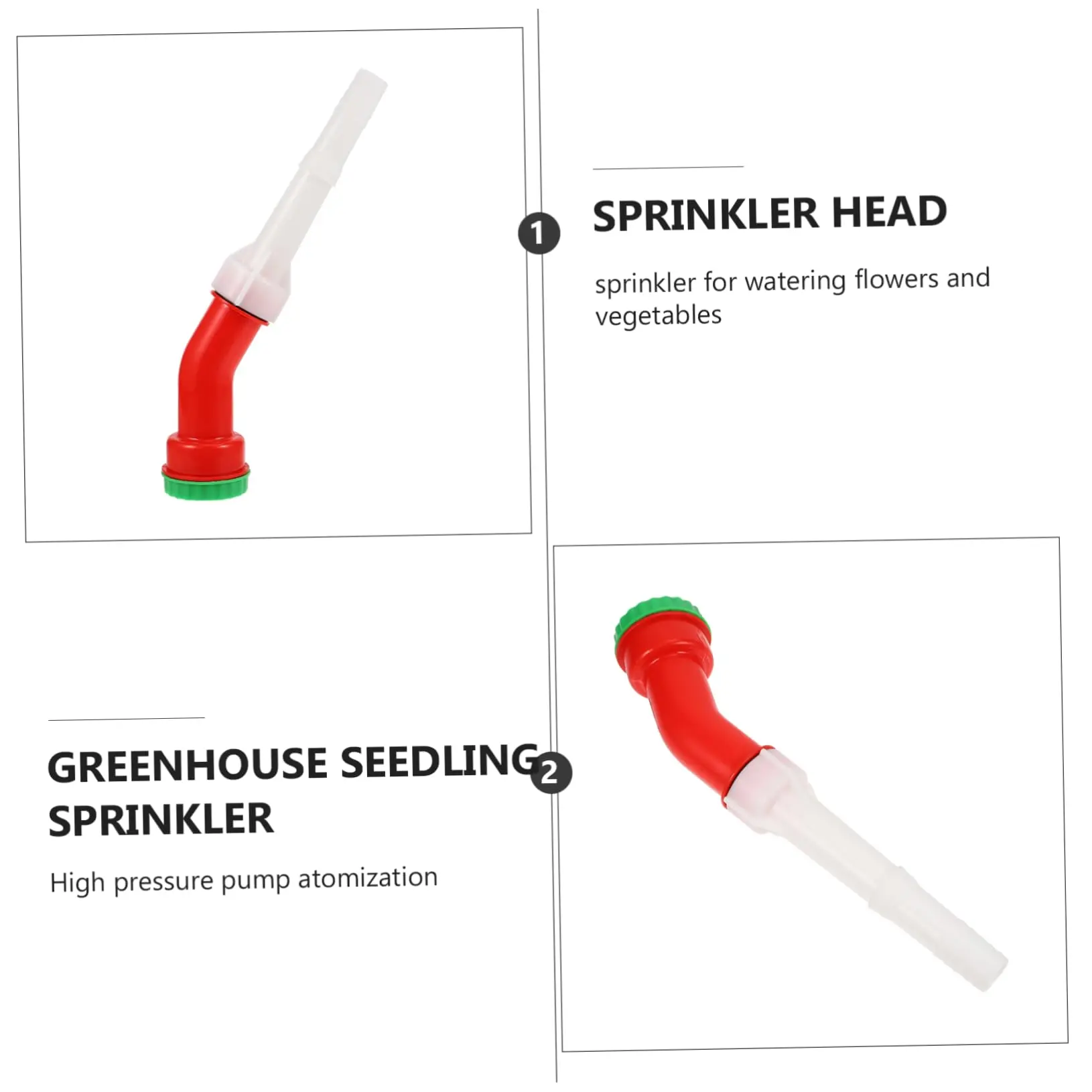 High-Pressure Greenhouse Spray Nozzle Head, Garden Hose Sprinkler for Watering, Ideal for Garden & Greenhouse Use