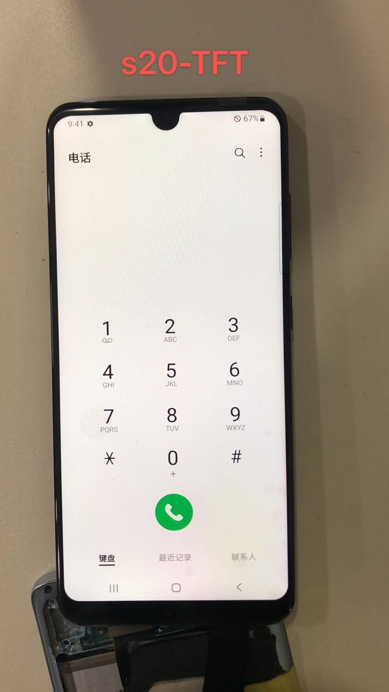 Testato al 100% LCD TFT per Samsung Galaxy S20 Display 4G 5G SM-G981B/DS G980F G981F con cornice Touch Screen Digitizer di ricambio