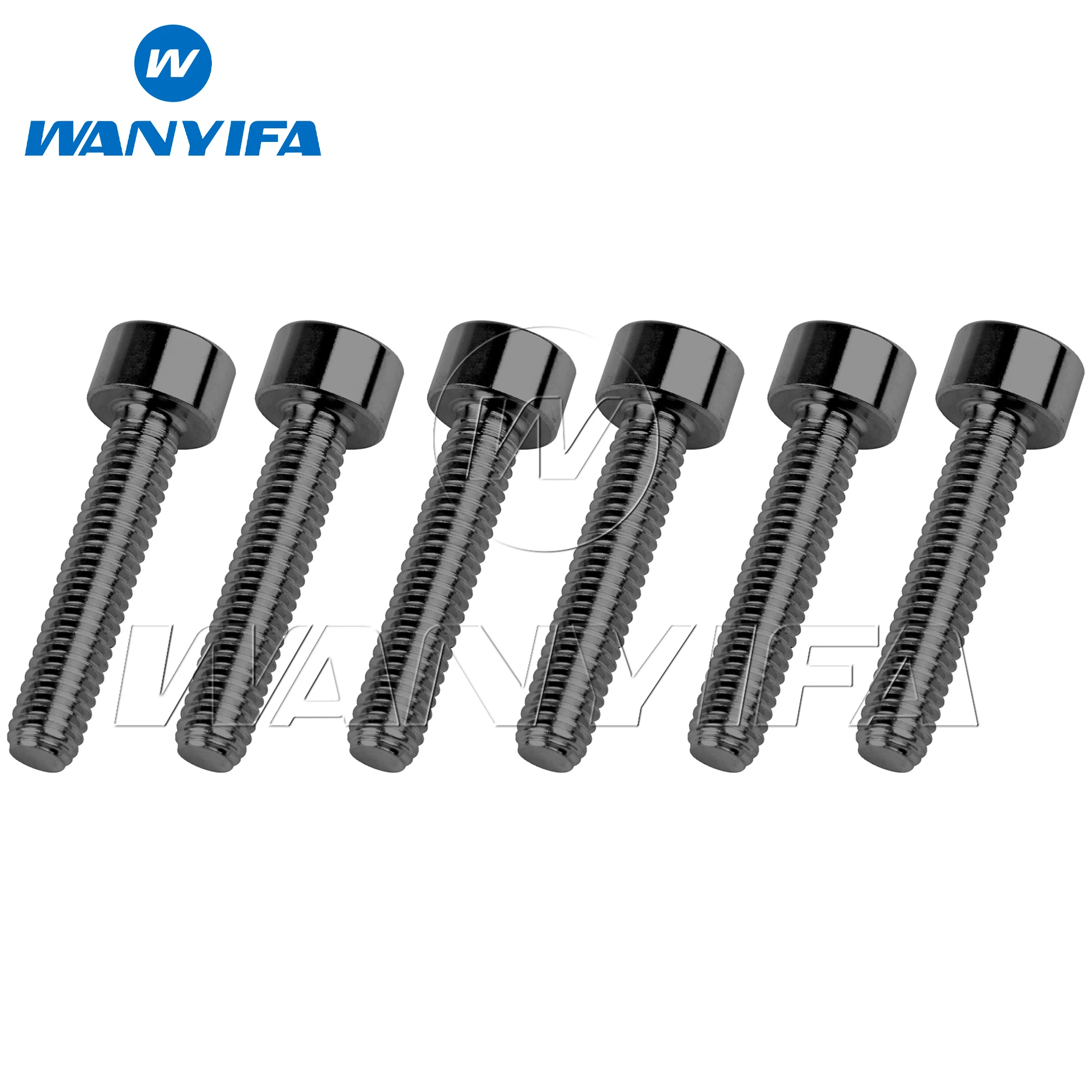 Wanyanza-Boulon en titane, capuchon à six pans creux, vis à tête hexagonale Allen, raccords modèles, attaches Ti, DIN912, M4x10, 12mm, 15mm, 20mm, 6 pièces