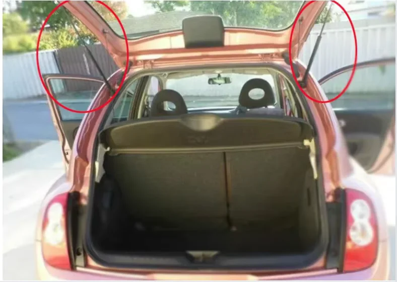 

Задние амортизаторы с пружиной для Mitsuoka Viewt K12, Nissan Micra MK3, March K12 2002-2010, газовая пружина-подъемник для задней двери багажника