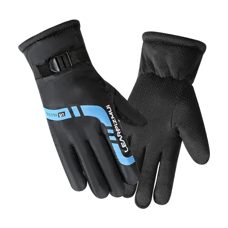 AliExpress Gloves for Men Women Winter Warm Riding Cold Resistance Thickened Velvet Windproof Waterproof Motorcycle Skiing Cotton Gloves