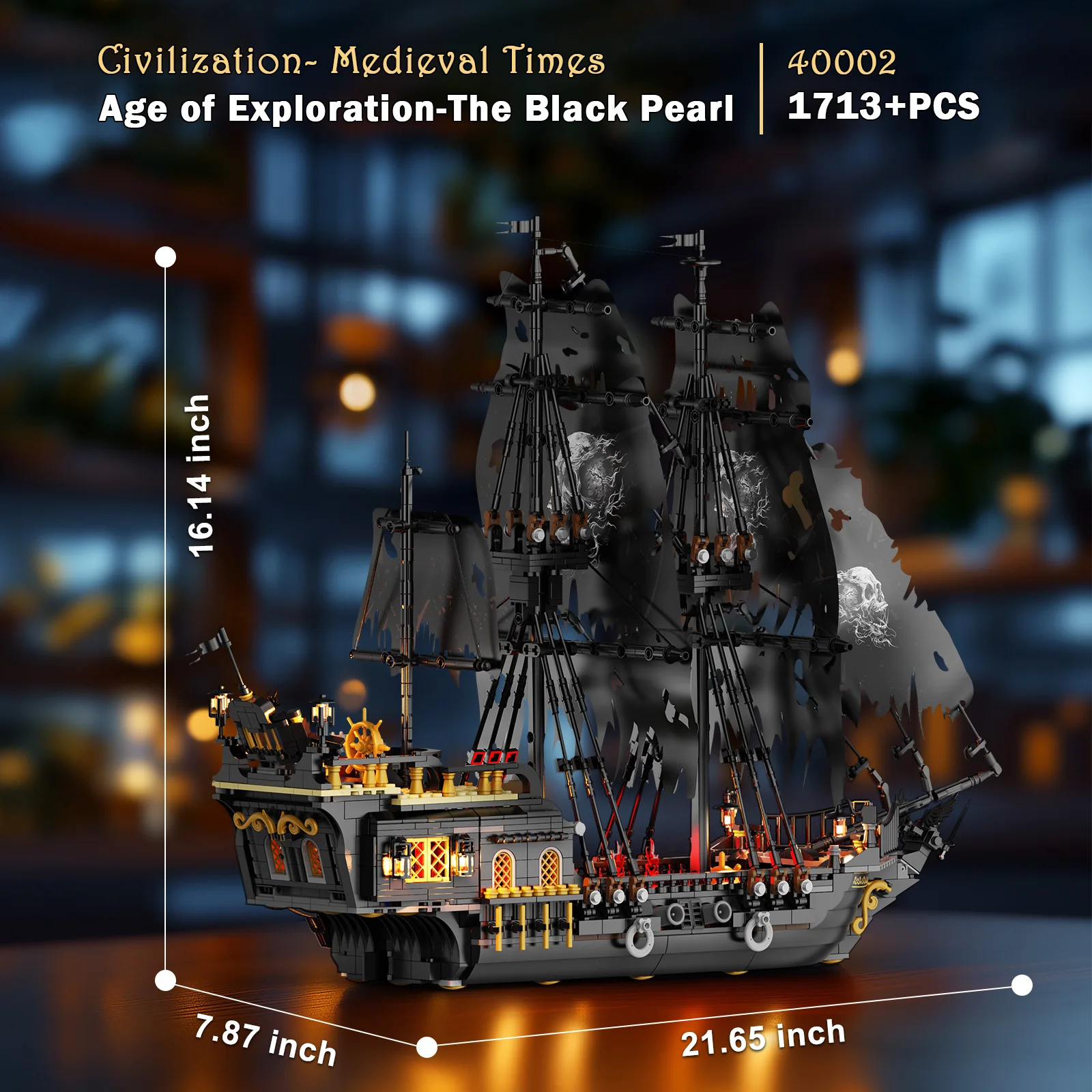 JMBricklayer ブラックパール海賊船組み立てセット - Model Kit U Boat のレビューと価格