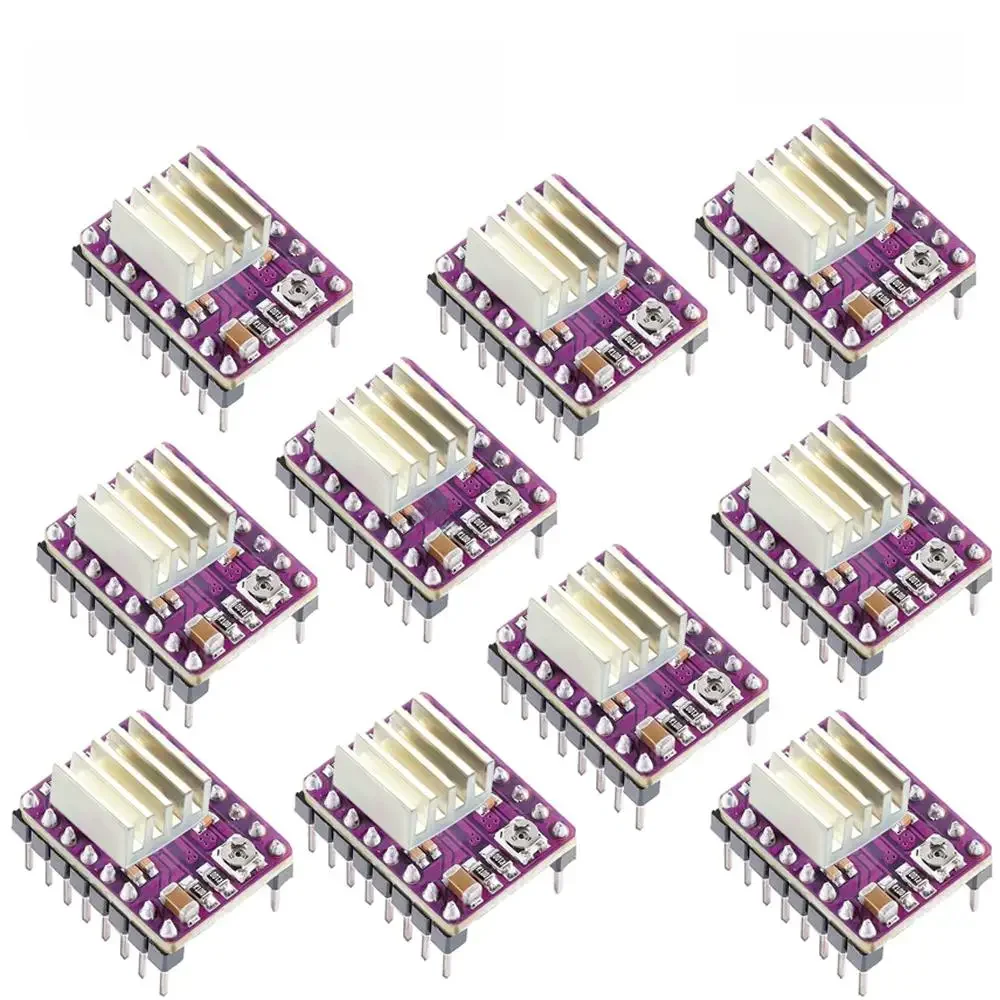 5/10 sztuk części drukarki 3D StepStick A4988 DRV8825 sterownik silnika krokowego z radiatorem Carrier Reprap RAMPS 1.4 — zdjęcie produktu 7