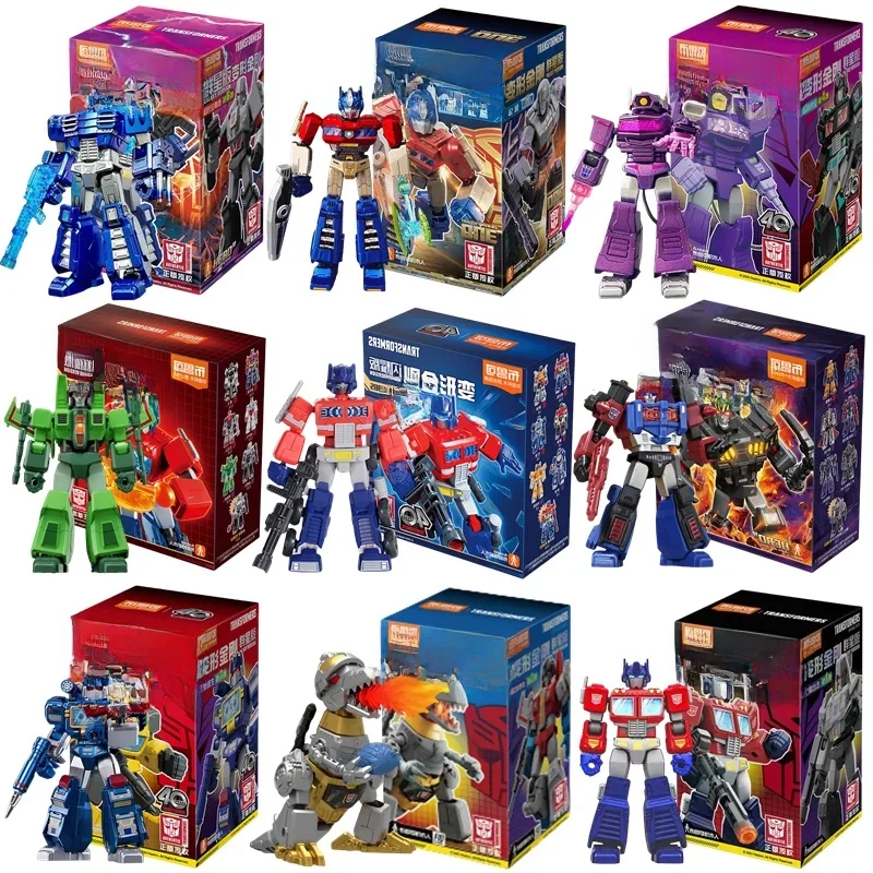 Blokees Transformers One films d'anime Optimus Prime Bumblebee Starscream Soundwave Shockwave dessin animé Robot assemblé jouet