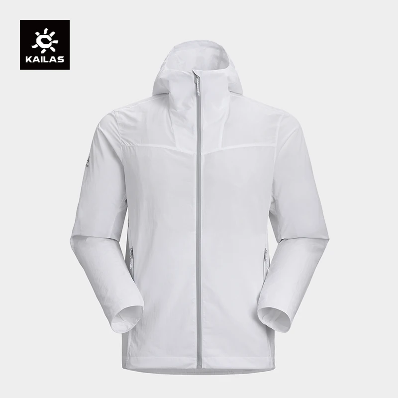

KAILAS Outdoor Hooded Windbreaker Jacket Hiking Travel Running Casual Zipper Trench Jackets KG2526105