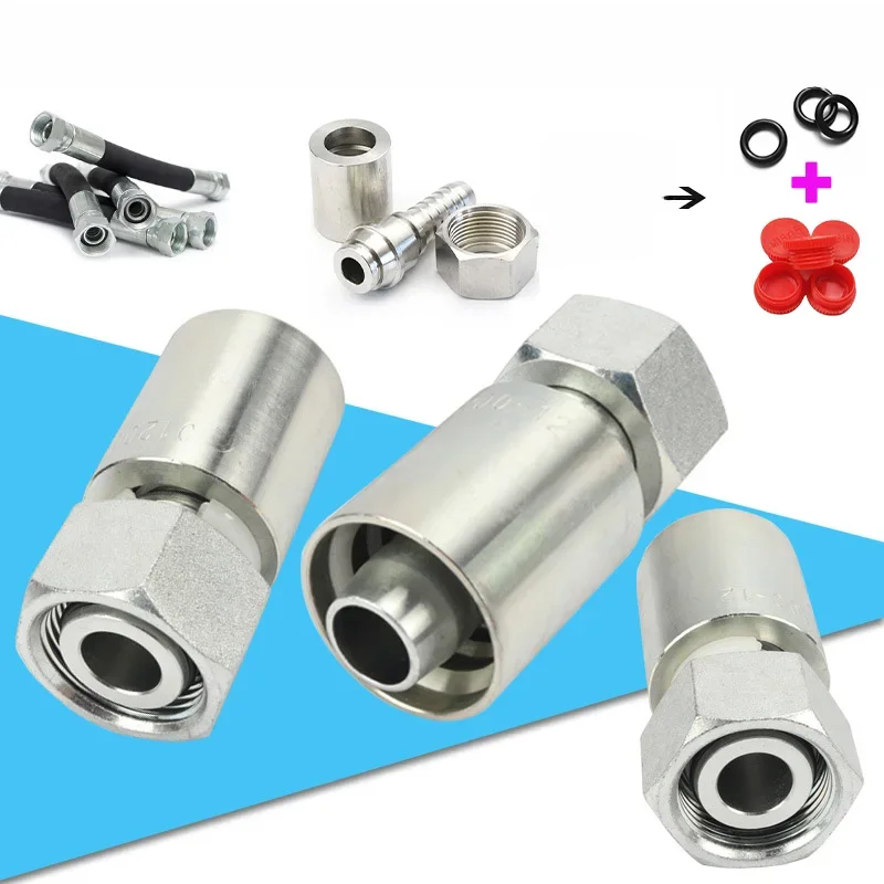 Raccord hydraulique haute pression de tube de type de retenue en acier rap45 # MeaccelererM22-M42 au connecteur de joint de tube barbelé Pipe13mm-32mm