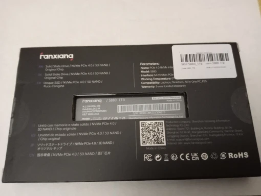 Fanxiang S500Pro/S880 M.2 SSD 3500MB/7300MB/s 512GB 1TB 2TB 4TB PCIe3.0/4.0 M.2 NVMe Internal Solid State Drive For Laptop PC photo review
