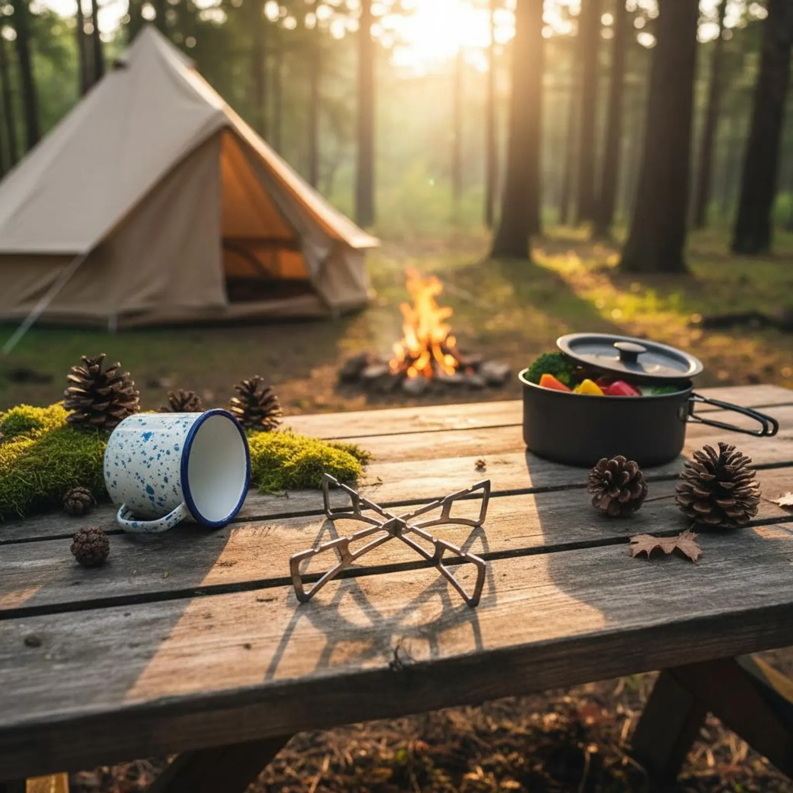 Stainless‑Steel Cross Steaming Rack Portable Outdoor Camping Picnic BBQ Cookware Trivet Stand for Home Cooking Steam Support