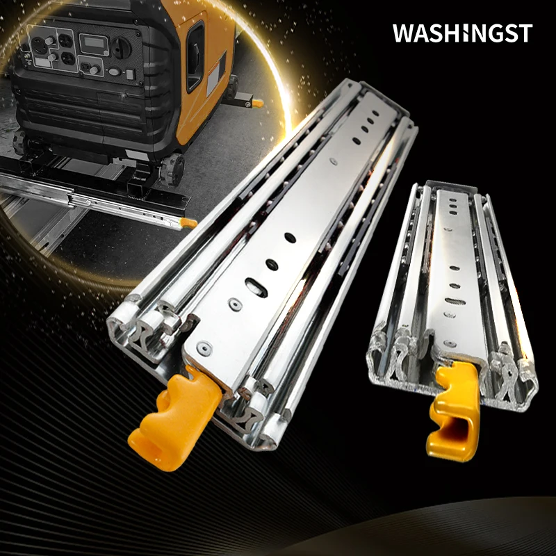 

WASHIGST Furniture 1 Pair Sliding Door Rv Hardware Heavy Duty Drawer Slides Full Extension Bearing 220KG Width 76mm