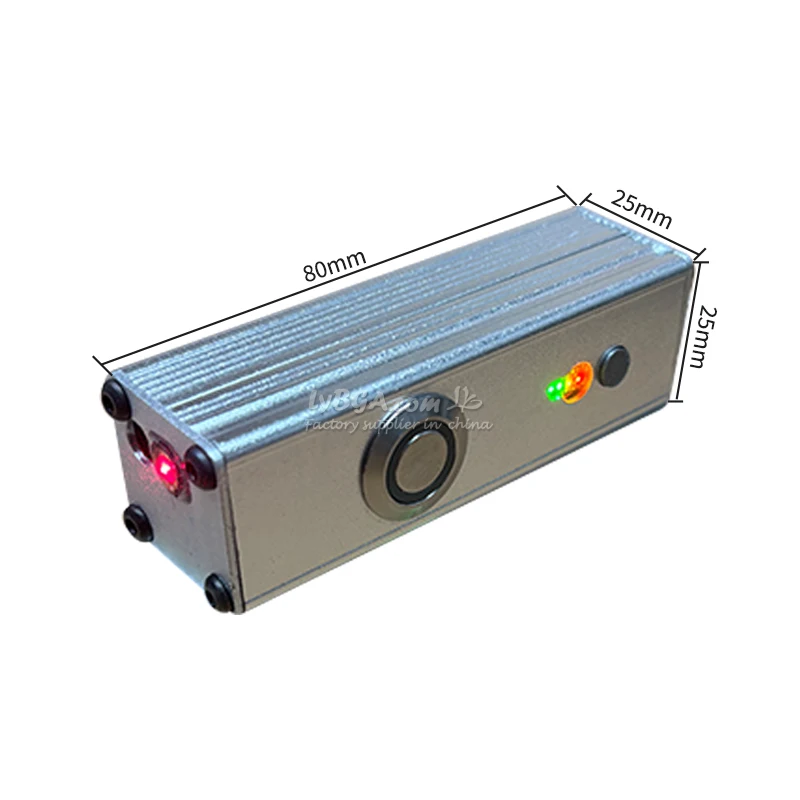เลเซอร์มือถือ LY-40W-Mini พร้อมระยะการทำงาน 1 เมตร และตัวจุดไฟแสงที่มองไม่เห็น 974 นาโนเมตร สามารถเผาบุหรี่กระดาษได้