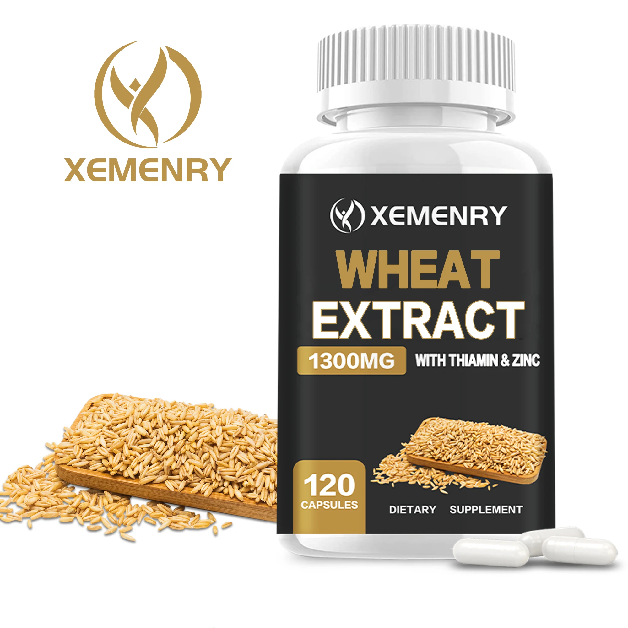 Wheat Extract - Has High Spermidine Content and Zinc To Promote Healthy Aging - 120 Capsules