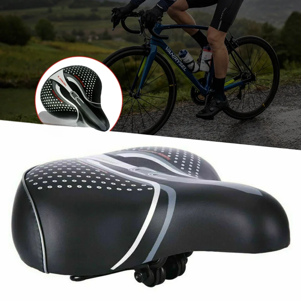 AliExpress APWIKOGER Extra Wide Bike Seat Saddles Comfort Electric Bike Suspension Shock Absorbing MTB Bike Seat Suspension Road Cycling Cushion Pad