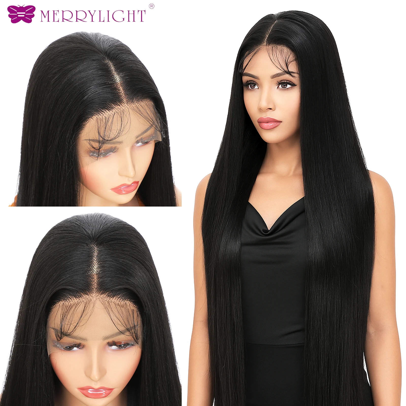 

Синтетический парик фронта шнурка для косплея 36 дюймов 13X3 Прямые парики фронта шнурка для женщин Светлый парик Парик шнурка высокой плотности с волосами ребенка