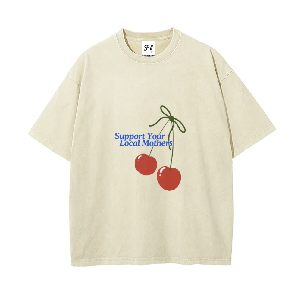 Vintage Y2k Vibes Unisex Męska Damska Wygodna Letnia Sprana Koszulka Vintage Craft z Krótkim Rękawem z Czystej Bawełny w Stylu High Gothic